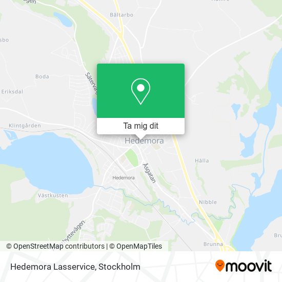 Hedemora Lasservice karta