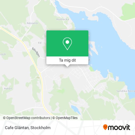 Cafe Gläntan karta