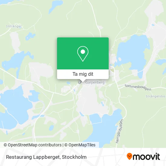 Restaurang Lappberget karta