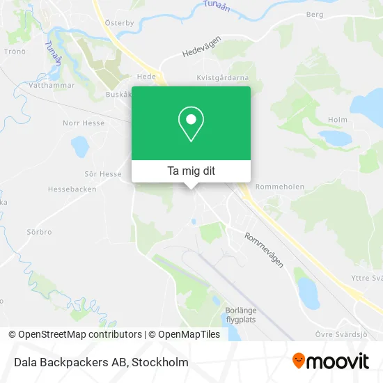 Dala Backpackers AB karta