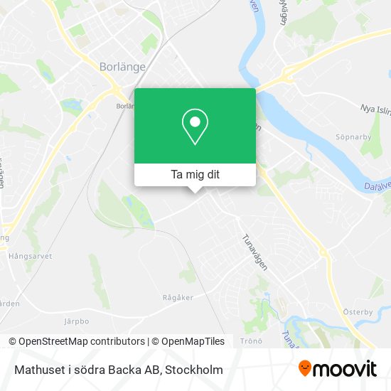 Mathuset i södra Backa AB karta