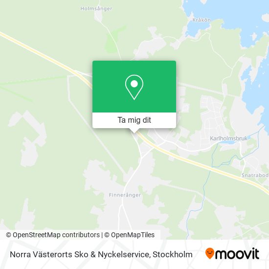 Norra Västerorts Sko & Nyckelservice karta