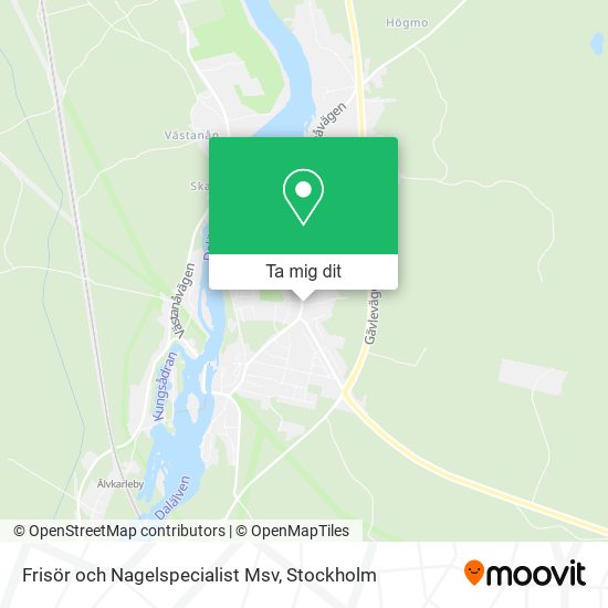 Frisör och Nagelspecialist Msv karta