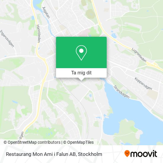 Restaurang Mon Ami i Falun AB karta