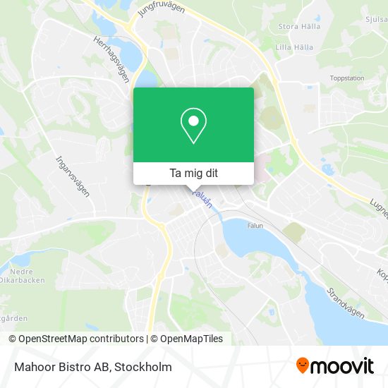 Mahoor Bistro AB karta