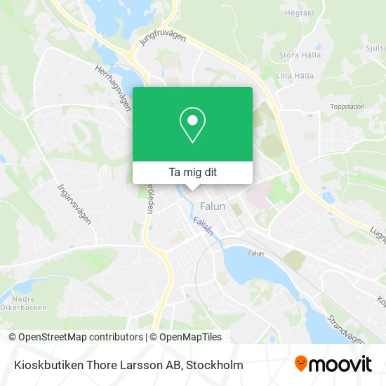Kioskbutiken Thore Larsson AB karta