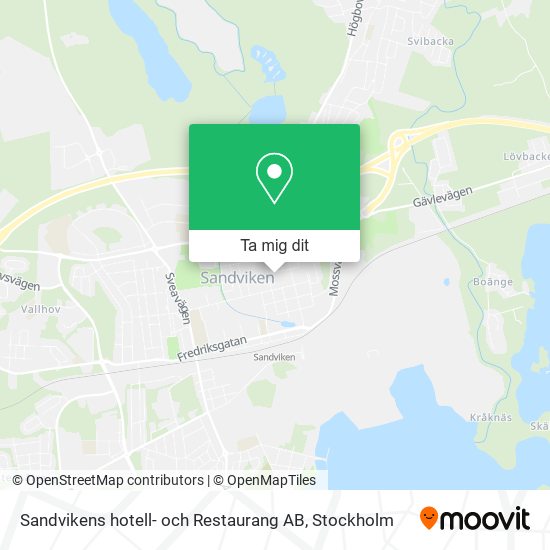 Sandvikens hotell- och Restaurang AB karta