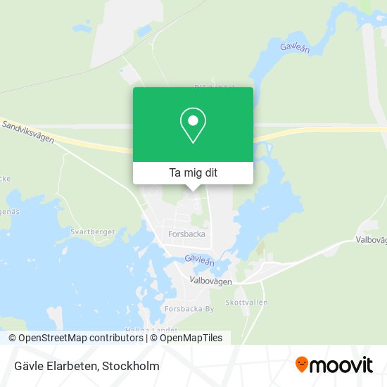 Gävle Elarbeten karta