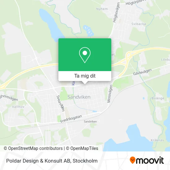 Poldar Design & Konsult AB karta