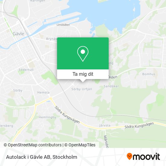 Autolack i Gävle AB karta