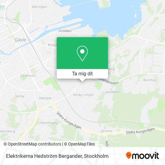 Elektrikerna Hedström Bergander karta