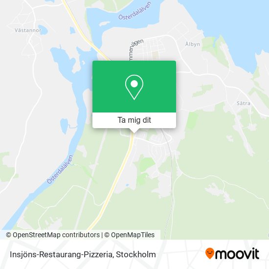 Insjöns-Restaurang-Pizzeria karta