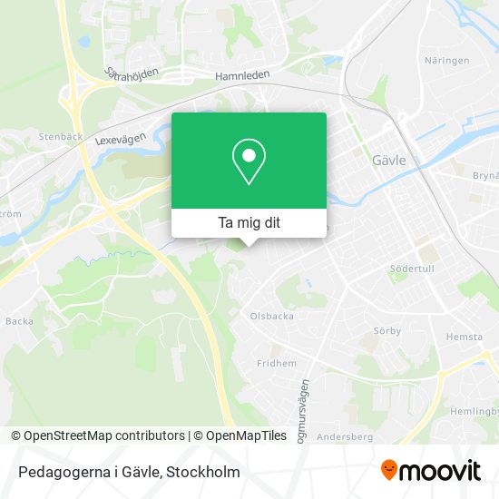 Pedagogerna i Gävle karta