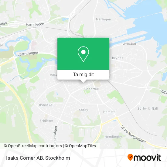 Isaks Corner AB karta