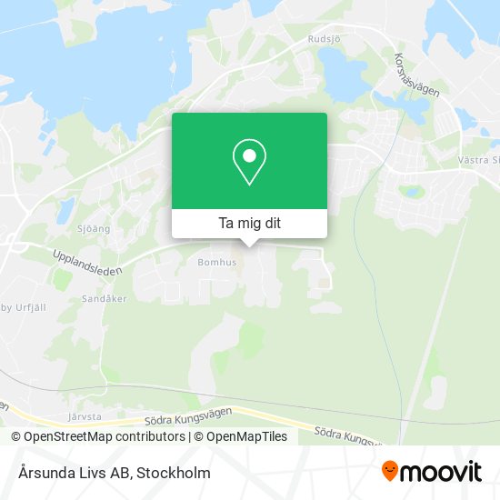 Årsunda Livs AB karta