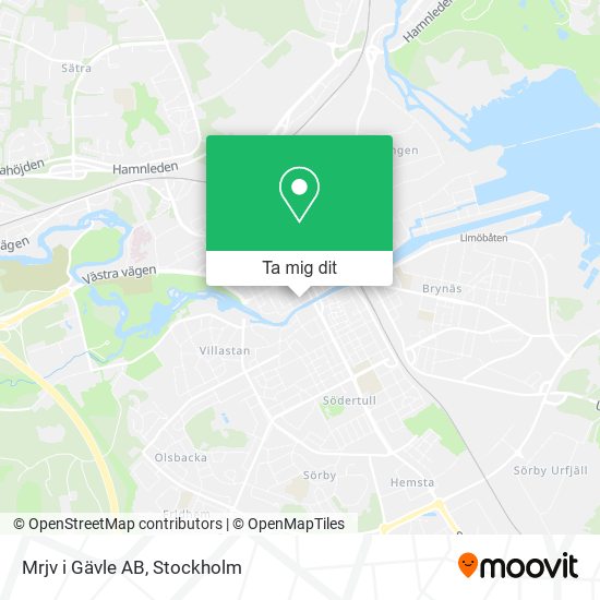 Mrjv i Gävle AB karta