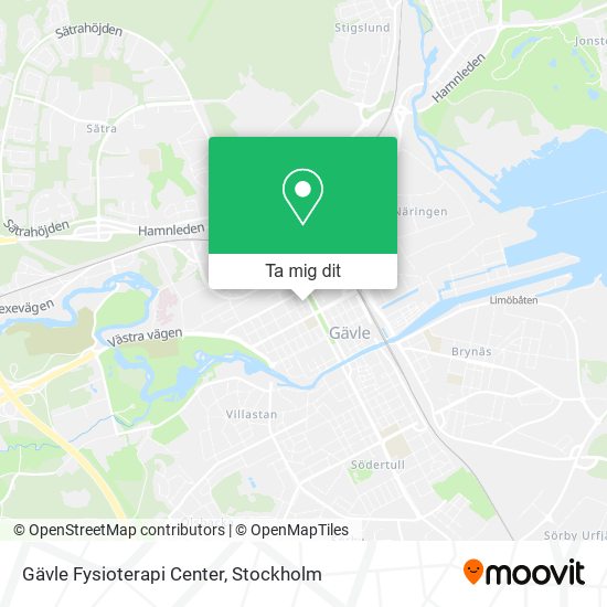 Gävle Fysioterapi Center karta