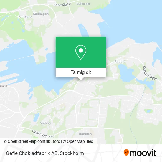 Gefle Chokladfabrik AB karta