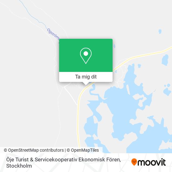 Öje Turist & Servicekooperativ Ekonomisk Fören karta