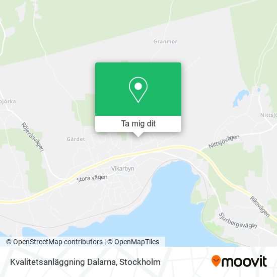 Kvalitetsanläggning Dalarna karta