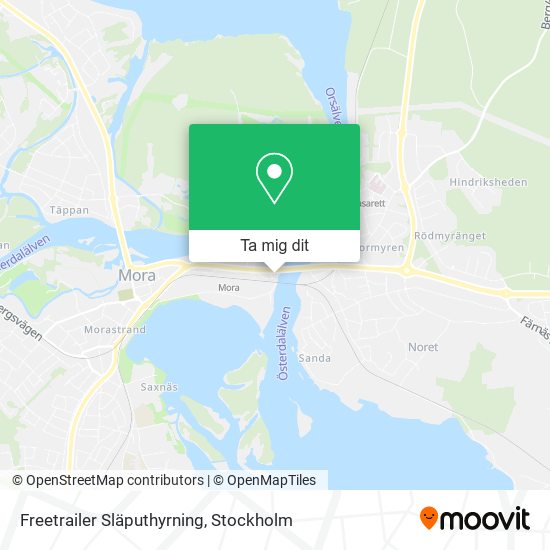 Freetrailer Släputhyrning karta