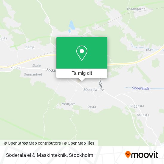 Söderala el & Maskinteknik karta