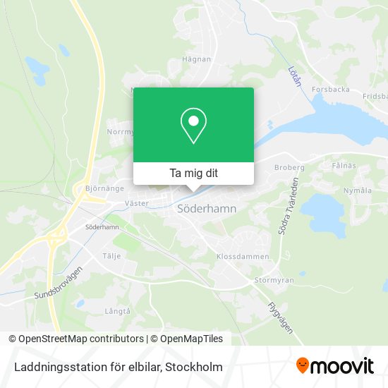 Laddningsstation för elbilar karta