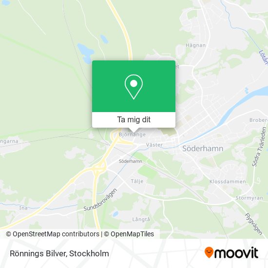 Rönnings Bilver karta