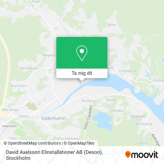 David Axelsson Elinstallationer AB (Deson) karta