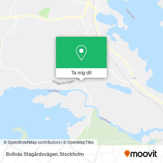 Bollnäs Stagårdsvägen karta