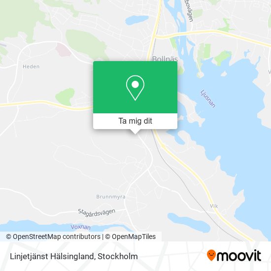 Linjetjänst Hälsingland karta