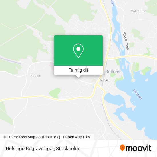 Helsinge Begravningar karta