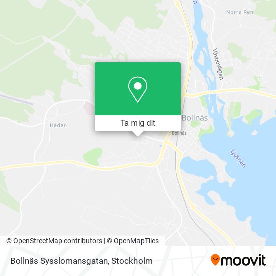 Bollnäs Sysslomansgatan karta