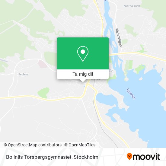 Bollnäs Torsbergsgymnasiet karta