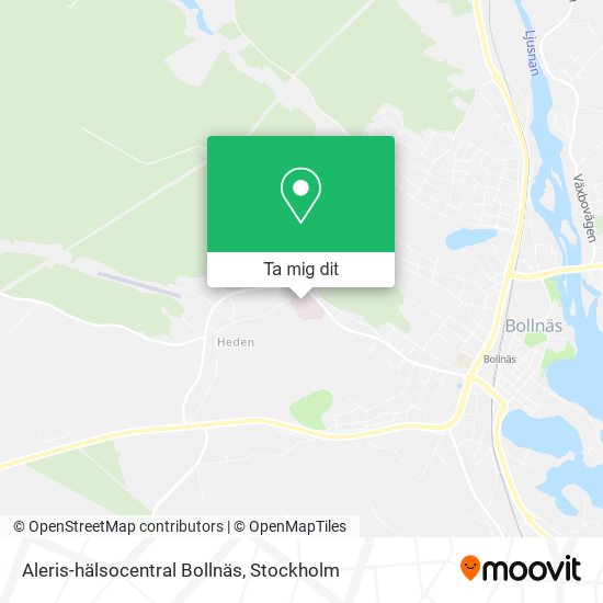Aleris-hälsocentral Bollnäs karta