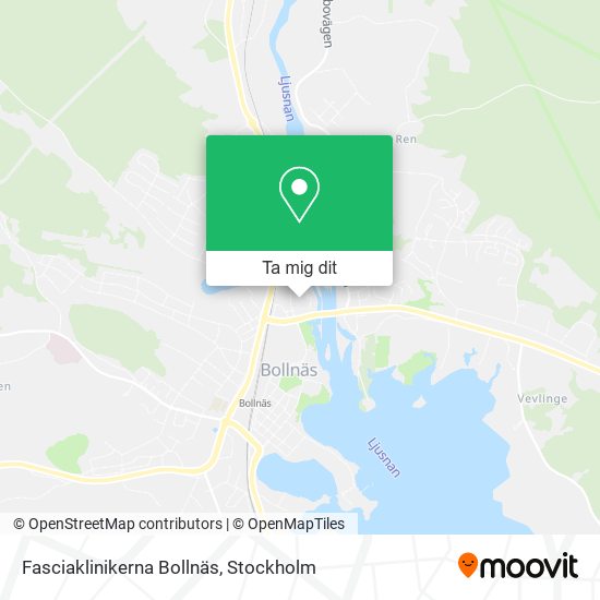 Fasciaklinikerna Bollnäs karta