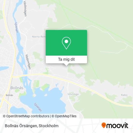 Bollnäs Örsängen karta