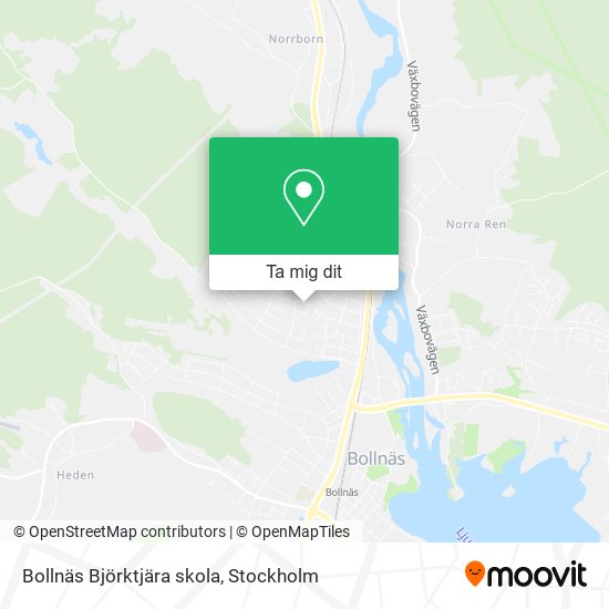 Bollnäs Björktjära skola karta