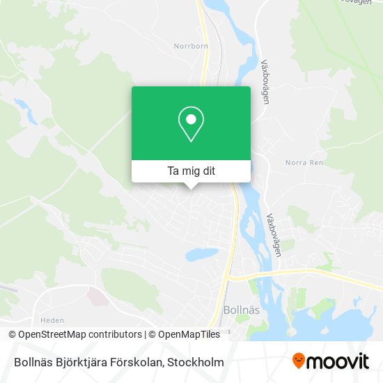 Bollnäs Björktjära Förskolan karta