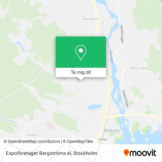 Expoföretaget Bergströms el karta