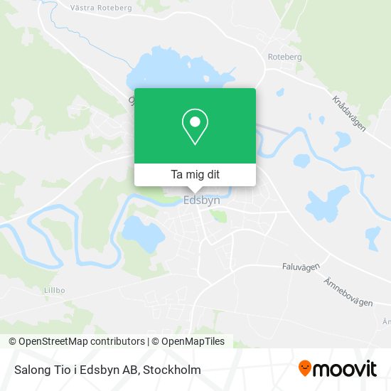 Salong Tio i Edsbyn AB karta