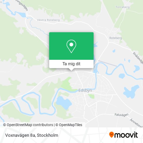 Voxnavägen 8a karta