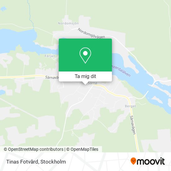 Tinas Fotvård karta