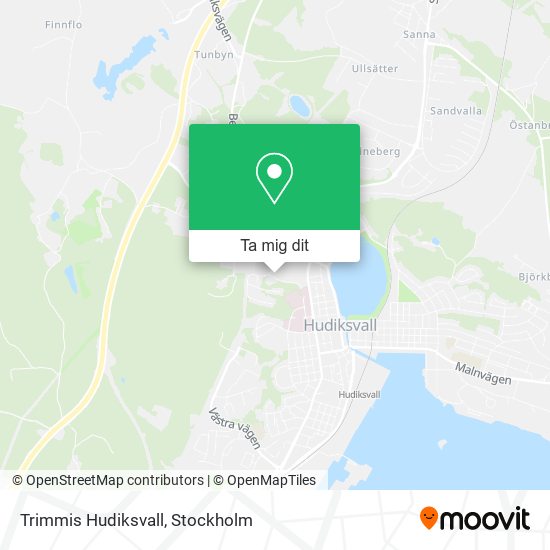 Trimmis Hudiksvall karta