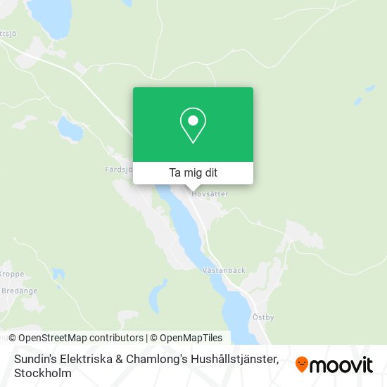 Sundin's Elektriska & Chamlong's Hushållstjänster karta