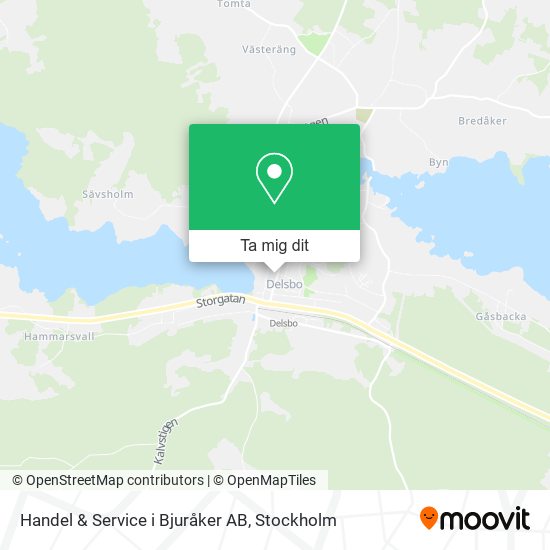 Handel & Service i Bjuråker AB karta