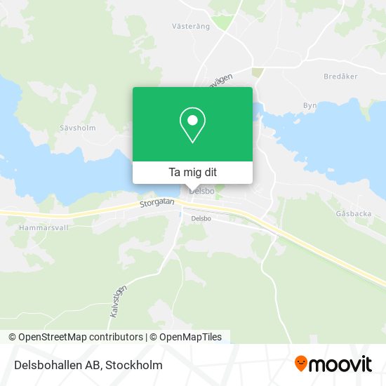Delsbohallen AB karta