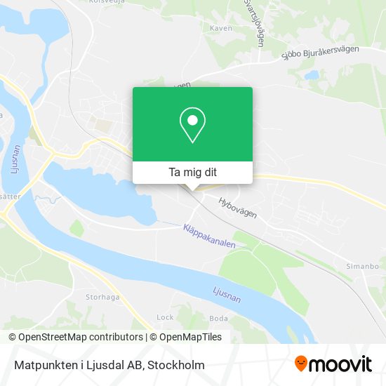 Matpunkten i Ljusdal AB karta