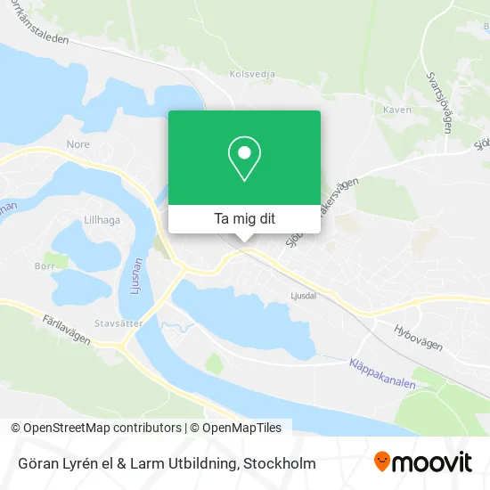 Göran Lyrén el & Larm Utbildning karta