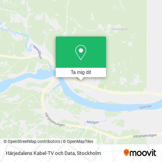 Härjedalens Kabel-TV och Data karta